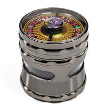 1pc Zinc Alloy 4-Layer Spice Herb Grinder Grinding Machine Crusher Kitchen Supplies Household Gadget Valentine's Day New Year's Gift - Multicolor - View 10