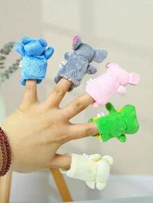 Mini Finger-Puppenset mit Tieren, kleine Cartoon-Tier-Fingerspielzeuge, Party-Geschenke für Veranstaltungen, Spielzeit, Schulen, Ostergeschenke, 1 Stück/5 Stück/10 Stück (Tierart zufällig), Schulbedarf Ratten-Handpuppe, Tier-Party, Bauchredner-Puppe