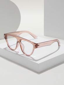 1 Pair Women's Geometric Y2K Fashion Designer Leopard Print Bohemian Glasses, Suitable For Reading, Newspaper, Street Photography, Travel