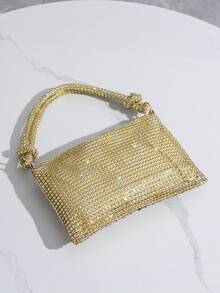 Neue mit Strass verzierte Abendtasche, elegante Handtasche für Partys, Hochzeiten, formelle Anlässe, europäischer und amerikanischer Stil, raffinierte Abendgarderobe Tasche, modische Handtasche