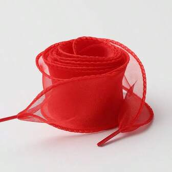 1 Pair Shine Ruffle Shoe Laces,4CM Wide Fishtail Pleated Flat Sneaker Shoestring,Wavy Mesh Widened Shoelaces With Bow Three-Dimensional Shaping, Best For Sneakers,Boots