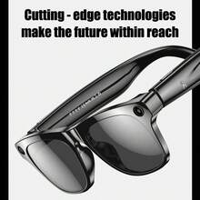 新款智能眼镜，100W摄像头，画面清晰无抖动，260mAh大容量电池，带闪光灯可当手电筒使用，拍照时长可达100分钟