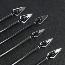 5pcs Outdoor Archery Equipment, Stainless Steel/Aluminum Alloy Replaceable Arrowheads, Fiberglass, Carbon, Aluminum Alloy, Universal Vintage Threaded Arrowheads