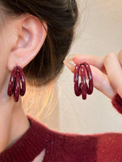 1 Pair Elegant Luxury Niche Versatile Earrings