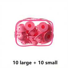 20 unidades de modeladores de cachos em formato de cogumelo de tamanhos variados, varinhas de silicone reutilizáveis, ferramentas mágicas para ondulação DIY sem presilha, com bolsa de PVC, não danificam o cabelo normal, ferramenta para estilizar o cabelo durante o sono, ferramenta para ondulação, faça você mesmo, não danifica o cabelo, ferramenta de penteado moderna, cabelo cacheado, rolos de cabelo, modelador de cachos, cachos sem calor, cachos sem calor, modeladores de cabelo, rolos, cachos de cabelo, rolos para cabelo, ferramentas para cabelo cacheado, rolos de cabelo, rolo de cabelo, difusor de cachos, cabelo, viagem, produtos para cabelo, ferramentas para cabelo, acessórios para cabelo, barbeiro, acessórios de barbeiro, barbearia, equipamentos de cabeleireiro