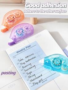 1pc/4pcs 236.22inch*236.22inchm Double Sided Adhesive Dots Glue Tape DIY Scrapbooking Collage Photo Album School Stationery Supplies Roller Tape - Color - View 5