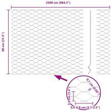 vidaXL Hexagonzaun Grün 0,8 X 25 M Stahl - Grey - View 9