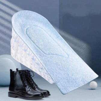 1 par luktresistenta silikoninlägg för kvinnor, bekväma dolda inlägg för stötdämpning och längdökning, lämpliga för stövlar