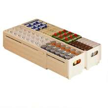 1个简约白色可扩展收纳盒，抽屉式橱柜收纳盒，适用于厨房台面和食品储藏室，节省空间的多隔层桌面收纳盒，可存放零食和杂物，也可用于办公桌、工艺品、珠宝和化妆品等，模块化设计，用途广泛，方便取用，轻巧便携，是日常收纳的理想之选。 - 白色 - 查看 5