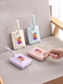 Doppelrad Haushalts-Teppichreinigungsbürste, Teppichreinigungssauger, Multifunktions-Stoffkehrer, Mehrzweck Fusselpicker, Bett- & Sofareiniger für Haare und Schmutz, Tisch- und Schreibtisch-Schmutzentferner