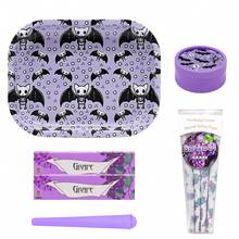 Rolled Paper Combo Set, Equipped With Metal Rolling Tray, 110mm King Size Flavored Rolling Papers, Plastic Grinder And Storage Tube - Portable - Variety Of Designs (Bear/Bat/Heart/Strawberry), Ideal For Valentine's Day, Holidays, Birthdays, Smoking Accessories And Large Rolling Paper Set - Multicolor - View 13
