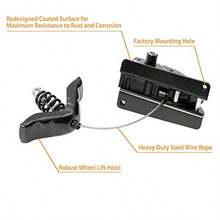 Spare Tire RackGledewen Spare Tire Hoist Spare Tire Winch Carrier Recambio para 1997-2003  F150 2004 F150 Heritage 1997-1999 F250 1997 F250 HD Reemplaza # 924-526 1L3Z1A131AA 2L3Z1A131AASpare Tire Rack - como en la foto - Ver 6