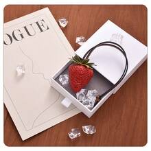 2-In-1 Strawberry Shaped Resin Charm, Cute Phone Lanyard/Keychain Accessory - Multicolor - View 9