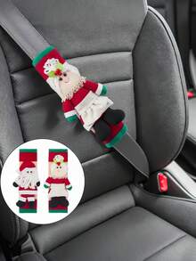 圣诞主题汽车安全带保护套 - 圣诞老人和小矮人图案，红绿条纹设计。采用柔软舒适的毛绒材质，呵护颈部和肩部肌肤。这款汽车装饰品兼具实用性和节日氛围，瞬间为爱车增添浓浓的圣诞气息。是节日装饰的理想之选，也是馈赠亲朋好友的绝佳礼物（男女通用）。 - 彩色 - 查看 5