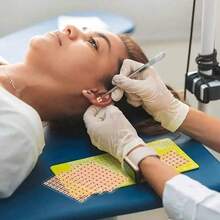 60/120/180/240/300/600 pezzi/Sacchetto Adesivi per orecchie rilassanti, semi di Vaccaria, patch per massaggio auricolare, cura della salute