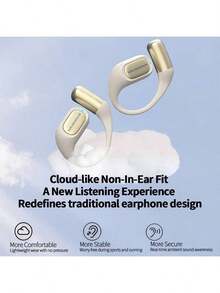 Monster XO6 Wireless Bluetooth Earphones: High-Performance Audio, Long Battery Life, Open-Fit Design, Comfortable Fit, Sweat-Proof, Suitable For Sports, Blue.