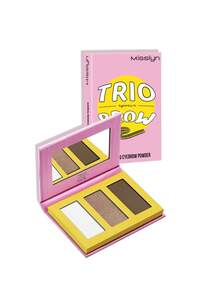 MISSLYN-TRIO BROW 高光眉粉三件套，三合一眉粉，多用途，持久防水，纯素，无动物实验，打造自然妆容，浅棕色，眉粉，高光，眼影 - #02 Cookies - 查看 7