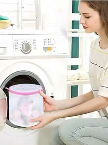 Washing Machine Mesh Bra Laundry Bag Zipper Delicate Clothes Laundry Bag Reusable Underwear Panties Socks Clothing Protector Bag.Secret Santa Gifts For Women.Valentine's Day Gift. - Multicolor - View 9