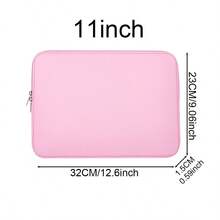 适用于笔记本电脑包 11、13、14、15、15.6 英寸笔记本电脑包软电脑包办公室粉色黑色灰色旅行包透气防震，返校季 - 粉色 - 查看 14