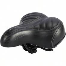 Yosoo Sillines de Bicicleta, de montaña al Aire Road Bike Wide Cojín de Bicicleta Bumper Gel Cruiser Comfort Sporty Soft Pad Silla de Montar - 1 - Ver 1