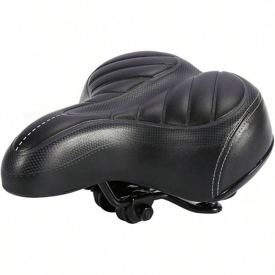 Yosoo Sillines de Bicicleta, de montaña al Aire Road Bike Wide Cojín de Bicicleta Bumper Gel Cruiser Comfort Sporty Soft Pad Silla de Montar - 1 - Ver 1