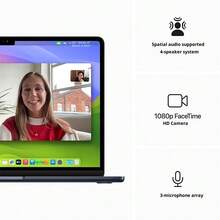 A+Used Apple MacBook Air 2022, AI 13.6-Inch Laptop, M2 Chip, 8+256GBلابتوب, The World's Most Popular Laptop - Midnight Color - View 6