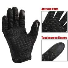 Dazone Men Windproof Waterproof Thermal Touchscreen Winter Gloves Halloween Accessories Winter Warm Gloves, Unisex Thermal Touchscreen Gloves - High Quality, Warm, Non-Slip, Windproof For Outdoor Activities, Full Finger Cold Weather Gloves With Zipper Closure, Hand Wash Or Dry Clean, Black With Red Accents, Outdoor Cold Weather Gear | Sleek Modern Gloves | Nonslip Gloves - Full Finger - View 8