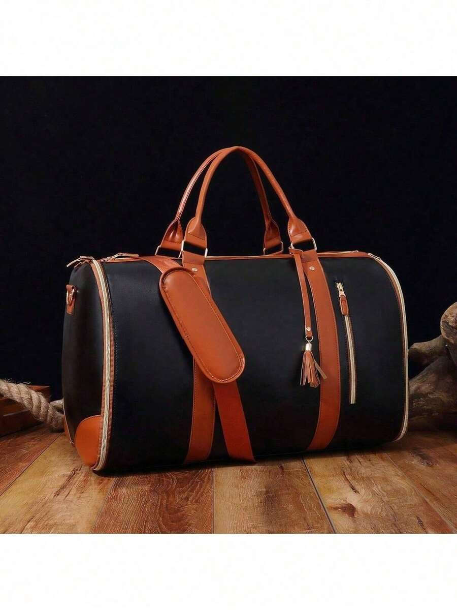New Large Travel Bag Women Foldable Waterproof Daily Style, FASHION SHOP - Black - View 1