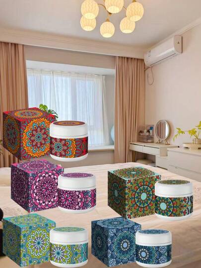 Soy Wax Scented Candle With Dried Flowers & Plant Essential Oils, Multipurpose Fragrance, Gift For Birthday