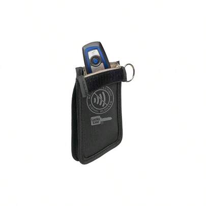 RFID Signal Blocking Key Hider Pouch Wallet With Adhesive, Anti - Theft Storage Key FOB Saver Credit Card Identity 91801