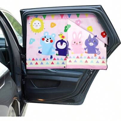 Car Window ShuttersHianjoo Parasol Magnético para Coche para Niños Cortina de Ventana de Automóvil Ventana Trasera Proteger del la Luz de Sol Rayos UV Tomados de La ManoCar Window Shutters