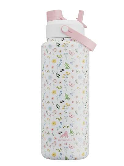 40oz Double Wall Vacuum Insulated Stainless Steel Water Bottle, With 2-In-1 Straw/Sip Lid, Keeps Drinks Hot/Cold For 24 Hours, Leak-Proof, Easy To Clean, Suitable For Car Cup Holder, Sports, Travel, School And Home Use
