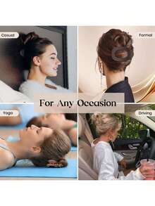 مجموعة مشابك الشعر، مشبك شعر مقوس مطفأ الظهر، مشبك شعر مستطيل، إكسسوار شعر، هدية رائعة، هدية عيد الميلاد، هدية عودة إلى المدرسة، هدية موسم السفر، 3 قطع، مجموعة مشابك شعر نسائية مسطحة مستديرة 5 قطع، مشبك شعر لا ينزلق، رجعي وبسيط مقوس