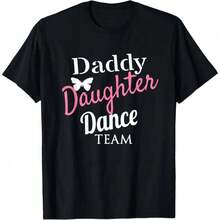 Matching T-Shirts For Dad And Daughter Dance Team - 黑色 - 查看 6