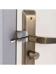 1pc Portable Travel Door Lock, Safety Door Damper, Top Door Fitting, Hotel Door Lock, Portable Safety Door Lock, Apartment Security Door Lock, Separate Door Lock Block, Safety Door Lock Block, Top Door Fitting - No Drilling Easy Installation Metal Security Lock With Key Lock Core And Emergency Release, Anti-Theft Security Lock For Home, Hotel, Travel, Compact Design, Sturdy Fastening, Frequent Travelers