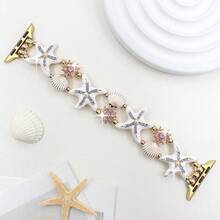 1 chiếc vòng tay co giãn đính đá hợp kim kẽm hình sao biển tuyệt đẹp dành cho nữ tương thích với dây đeo đồng hồ Apple 38mm 40mm 41mm 42mm 44mm 45mm 49mm S10 42mm, Dây đeo kim loại hình vỏ sò sứa biển tương thích với Series 11 Ultra 3 SE3 Ultra 2 S10 SE2 9 8 7 SE 6 5 4 3 2 1, Dây đeo đồng hồ thông minh/Dây đeo, Dây đeo độc đáo, cá nhân hóa và phong cách, Quà tặng tiệc tùng, tiệc, Ngày lễ tình nhân/Ngày của mẹ - Nhiều màu - Xem 10