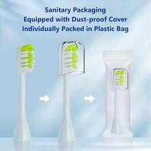 Compatible With  One Series Sonicare Electric Toothbrush Replacement Brush Heads,For  One HY1100 HY1200 BD100/AZ Series Electric Toothbrush,10 Pack (Mint Light Blue, Medium){Inchcolor_nameinch:InchMintLightBlueinch,Inchsize_nameinch:Inch1Count(Packof10)Inch} - MintLightBlue - Xem 3