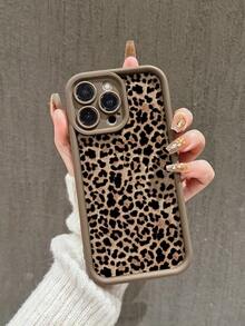 Leopard Print Shockproof Protective Case, Compatible With IPhone 13/11/12/14/15/Plus/XR/16/16 Pro Max, Magta Color Waterproof Anti-Fall Scratch Resistant.Christmas Accessories.Compatible With IPhone17Pro Max,Christmas Accessories,Christmas Decor - màu nâu - Xem 11