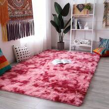 Alfombra Decorativa 150 X 200 Cm Sala De Estar Y Dormitorio alfombra decorativa 150 X 200 cm sala estar dormitorio tapete moderno antideslizante facil limpieza diseño resistente uso interior salon dormitorio pasillo material duradero suave al tacto mejora confort y estilo hogar - Rosa Roja - Ver 4