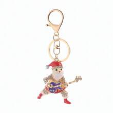 Christmas Series Accessories Keychain, Cute Rhinestone Studded Metal Snowman Keychain, Women's Bag Keyring, Small Gift Wholesale - One Size - View 8