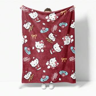 Soft Flannel Throw Blanket - Cozy And Warm For Sofa, Bed, Office And Travel - Perfect Christmas, Mother's Day And Holiday Party Gift