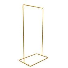 Soporte de arco de boda, ancho 80cm/31.5in, marco rectangular resistente con base para ceremonias, fiestas y decoración nupcial, soporte de arco de boda dorado - Dorado - Ver 7
