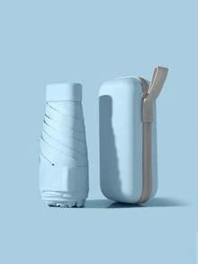 Mini Folding Umbrella, Waterproof Portable Travel Umbrella, Sunshade Umbrella For Women, UV Protection 2-In-1 Mini 6-Fold Super Lightweight Compact, Mini Travel Umbrella, Small Portable Umbrella For Sunny And Rainy Days, 99% UV Protection, Suitable For Men And Women, Durable Structure, Sun And Rain Protection