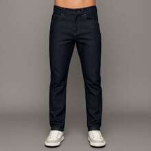 Men's Slim Casual Premium Jeans - Dark Wash - View 6