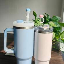 4 Pack Silicone Cowboy Hat Straw Covers Cap Compatible With Stanley Cup 30 40 Oz, Cute Funny Tumbler Straw Topper Accessories For Man & Woman Christmas Gift - 菇 - 查看 3