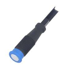 Right Angle Chisel Chrome Vanadium Steel TPR Handle Square Corner Chisel For Woodworking Slotting Cutting - 黑色 - 查看 4