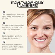 3-Piece Set,Tallow Honey Moisturizing Cream For The Body Deep Moisturizing And Hydrating To Maintain Skin Elasticity-Free Shipping-Quick Ship Items-Christmas Gifts|Stocking Stuffers|Stocking Stuffers For Women|Gifts For Women|Travel Essential|Small Gifts - Màu vàng - Xem 5