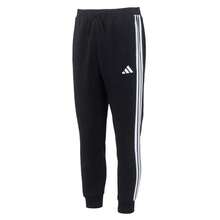 Adidas Men's Winter 2026 New Sports Casual Fleece Lined Warm 3-Stripes Tapered Sweatpants JD1861 - Black - View 8
