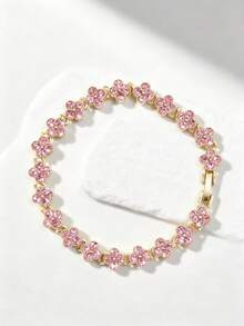 1条时尚四叶草彩色铜手链，男士朋克风合金手链，适合男士日常佩戴，夏季适用，送朋友的礼物 - 手鍊 - 查看 22