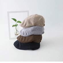 Summer Knitted Thin Beret Hat Polyester Newsboy Cap Unisex Vintage Flat Ivy Breathable